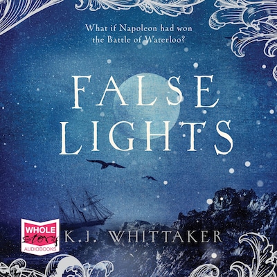 False Lights – omslag til lydbogen af K.J. Whittaker