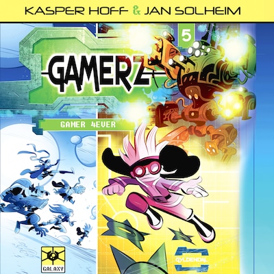 Gamerz 5 - Gamer 4ever – omslag til lydbogen af Kasper Hoff