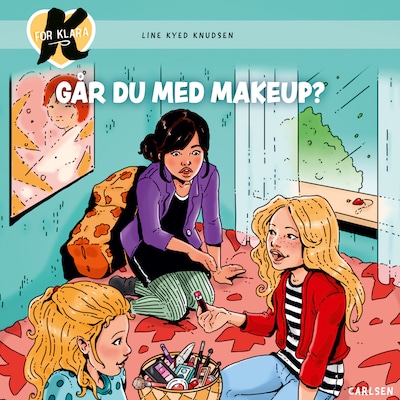 K for Klara (21) - Går du med makeup? – omslag til lydbogen af Line Kyed Knudsen