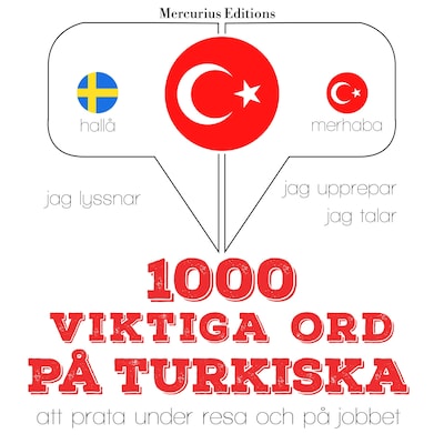 1000 viktiga ord på turkiska – omslag till ljudboken av JM Gardner