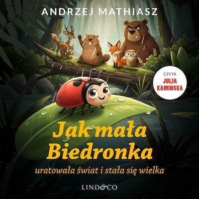 Jak mała Biedronka uratowała świat i stała się wielka – okładka audiobooka, autor Andrzej Mathiasz