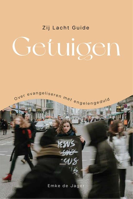 Zij lacht guide getuigen: Over evangeliseren met engelengeduld – omslag van het luisterboek van Emke de Jager