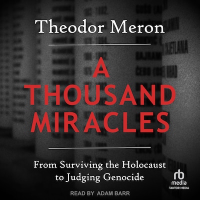 A Thousand Miracles – omslag til lydbogen af Theodor Meron