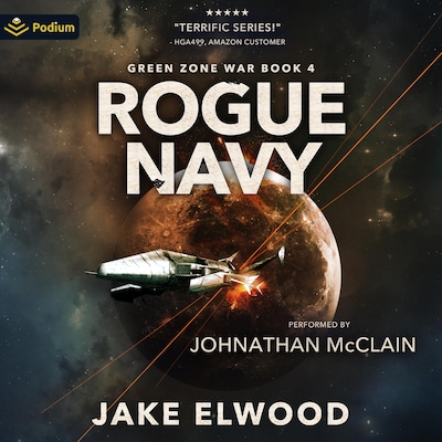 Rogue Navy – omslag til lydbogen af Jake Elwood