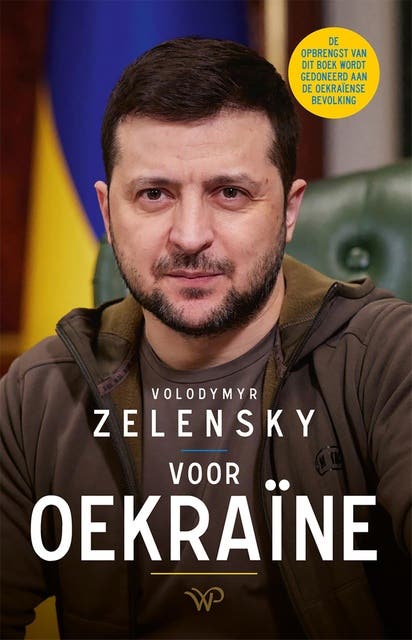 Voor Oekraïne – omslag van het luisterboek van Volodymyr Zelensky