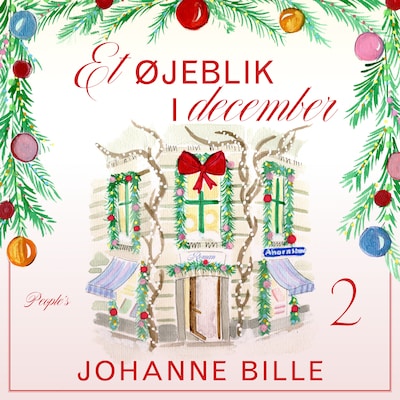 Et øjeblik i december – omslag til lydbogen af Johanne Bille