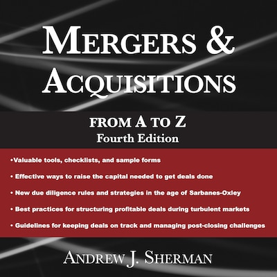 Mergers & Acquisitions from A to Z Fourth Edition – omslag til lydbogen af Andrew J. Sherman