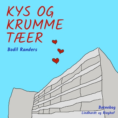 Kys og krumme tæer – omslag til lydbogen af Bodil Randers