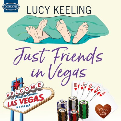 Just Friends in Vegas – omslag van het luisterboek van Lucy Keeling