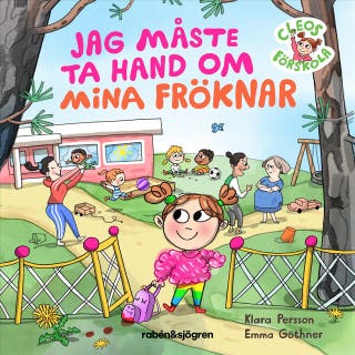 Jag måste ta hand om mina fröknar – omslag till ljudboken av Klara Persson