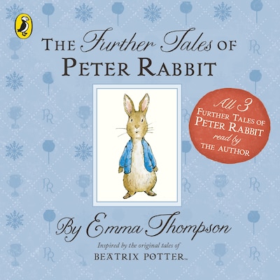 The Further Tales of Peter Rabbit – omslag til lydbogen af Emma Thompson