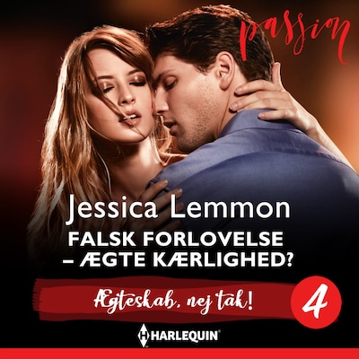 Falsk forlovelse - ægte kærlighed? – omslag til lydbogen af Jessica Lemmon