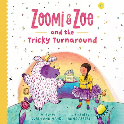 Zoomi and Zoe and the Tricky Turnaround – omslag til lydbogen af Cori Ann Haydu