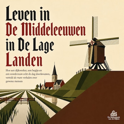 Leven in De Middeleeuwen in De Lage Landen – omslag van het luisterboek van De Bibliotheek van de Rijken