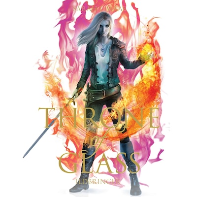 Throne of Glass #7: Ildhjerte – omslag til lydbogen af Sarah J. Maas