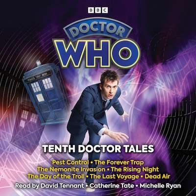 Doctor Who: Tenth Doctor Tales – omslag til lydbogen af Scott Handcock, James Goss, Peter Anghelides