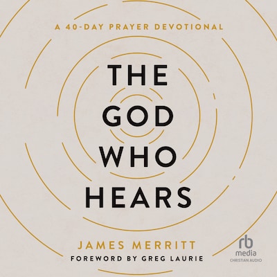 The God Who Hears – omslag til lydbogen af James Merritt