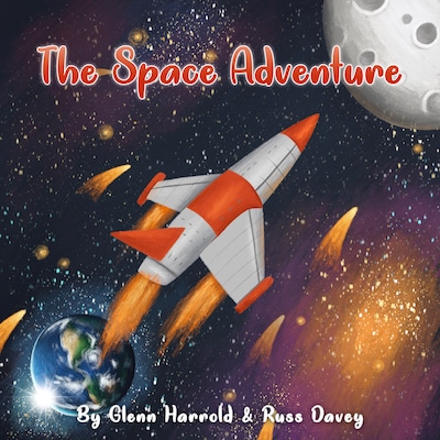 The Space Adventure – omslag til lydbogen af Glenn Harrold, Russ Davey