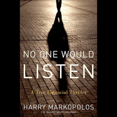 No One Would Listen – omslag til lydbogen af Harry Markopolos