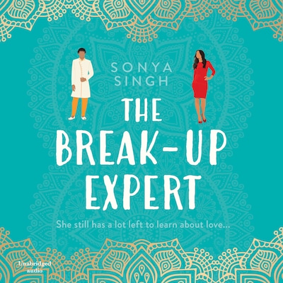 The Breakup Expert – omslag til lydbogen af Sonya Singh