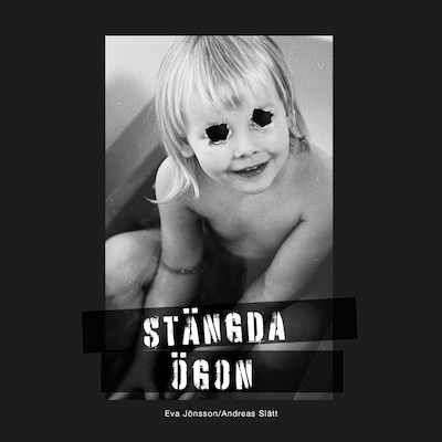 Stängda Ögon – omslag till ljudboken av Andreas Slätt, Eva Jönsson