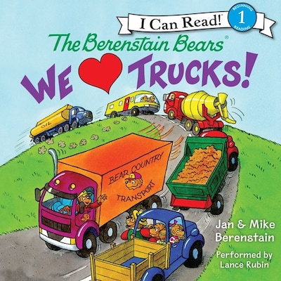 The Berenstain Bears: We Love Trucks! – omslag til lydbogen af Jan Berenstain, Mike Berenstain