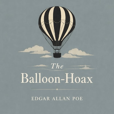 The Balloon-Hoax – omslag til lydbogen af Edgar Allan Poe