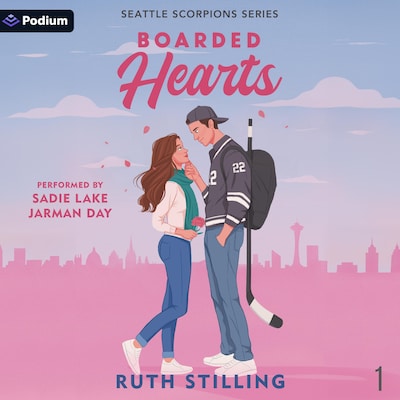 Boarded Hearts – omslag til lydbogen af Ruth Stilling