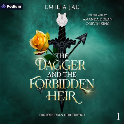 The Dagger and the Forbidden Heir – omslag til lydbogen af Emilia Jae