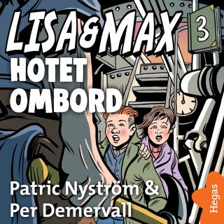 Hotet ombord – omslag till ljudboken av Patric Nyström
