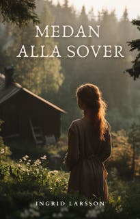 Medan alla sover – omslag till ljudboken av Ingrid Larsson