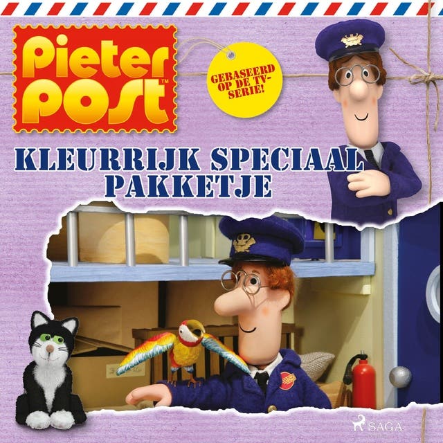 Pieter Post - Kleurrijk speciaal pakketje – omslag van het luisterboek van John A. Cunliffe