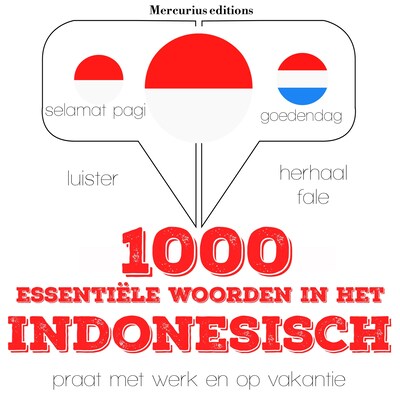 1000 essentiële woorden in het Indonesisch – omslag van het luisterboek van JM Gardner