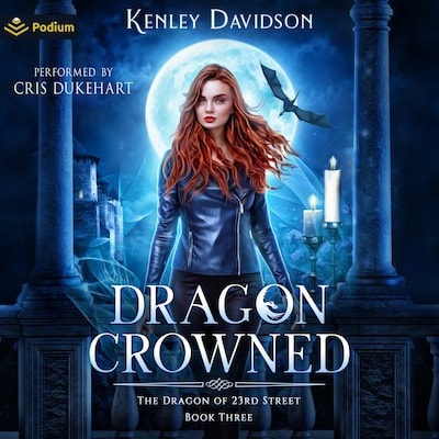 Dragon Crowned – omslag til lydbogen af Kenley Davidson