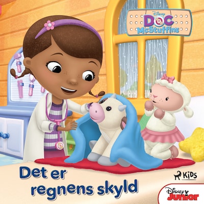 Doktor McStuffins - Det er regnens skyld – omslag til lydbogen af Disney