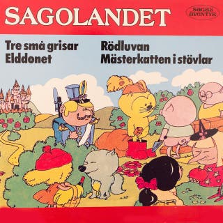 Sagolandet – omslag till ljudboken av Trad