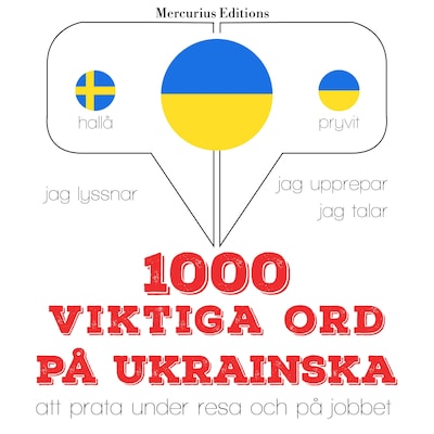 1000 viktiga ord på ukrainska – omslag till ljudboken av JM Gardner