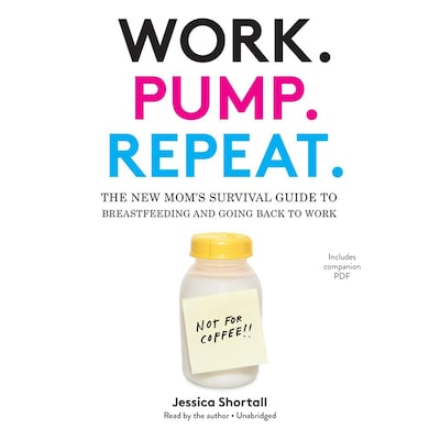Work. Pump. Repeat. – omslag til lydbogen af Jessica Shortall