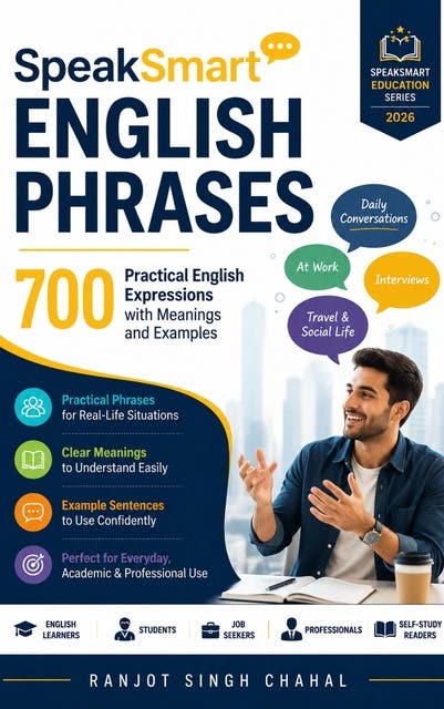 SpeakSmart English Phrases: 700 Practical English Expressions with Meanings and Examples – omslag til lydbogen af Ranjot Singh Chahal