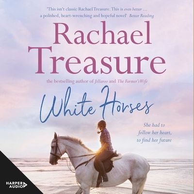 White Horses – omslag til lydbogen af Rachael Treasure