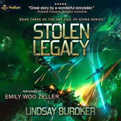 Stolen Legacy – omslag til lydbogen af Lindsay Buroker