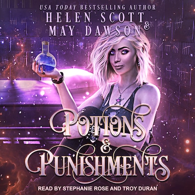 Potions and Punishments – omslag til lydbogen af Helen Scott, May Dawson