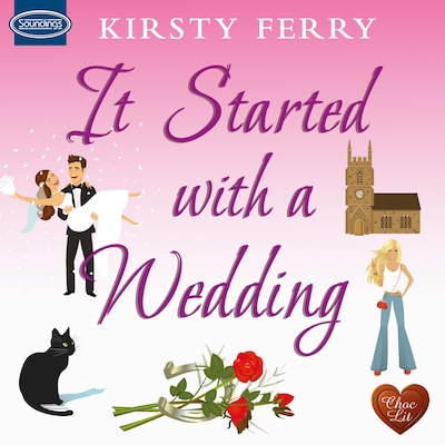 It Started with a Wedding – omslag til lydbogen af Kirsty Ferry