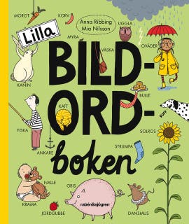 Lilla bildordboken – omslag till ljudboken av Anna Ribbing