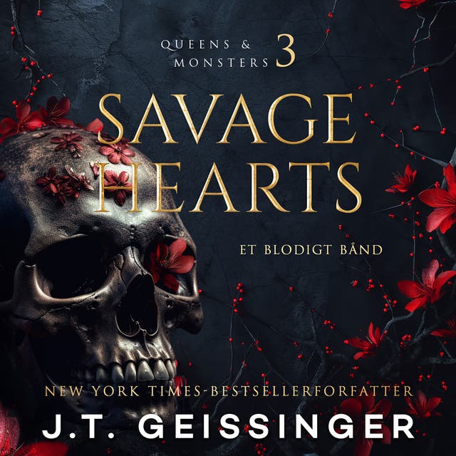 Savage Hearts – et blodigt bånd – omslag til lydbogen af J T Geissinger