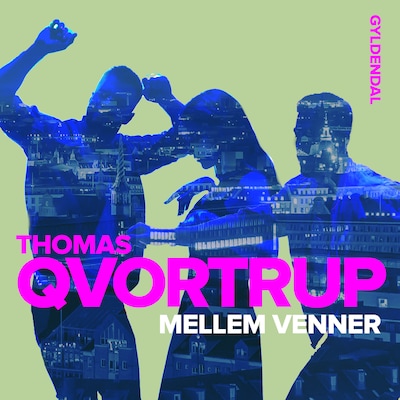 Mellem venner – omslag til lydbogen af Thomas Qvortrup
