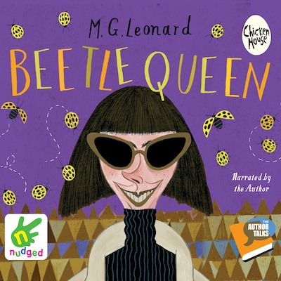 Beetle Queen – omslag til lydbogen af M. G. Leonard