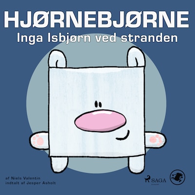 Hjørnebjørne 32 - Inga Isbjørn ved stranden – omslag til lydbogen af Niels Valentin