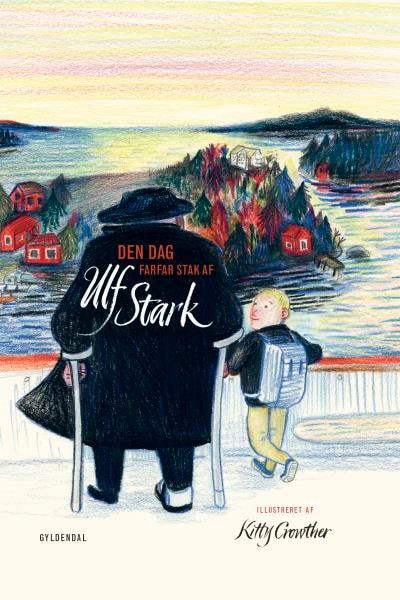 Den dag farfar stak af – omslag til lydbogen af Ulf Stark