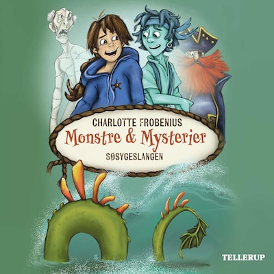 Monstre & Mysterier #2: Søsygeslangen – omslag til lydbogen af Charlotte Frobenius, Charlotte Forbenius